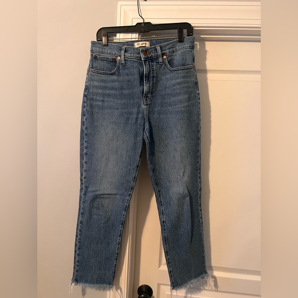Madewell Women’s Denim Jeans with frayed hem